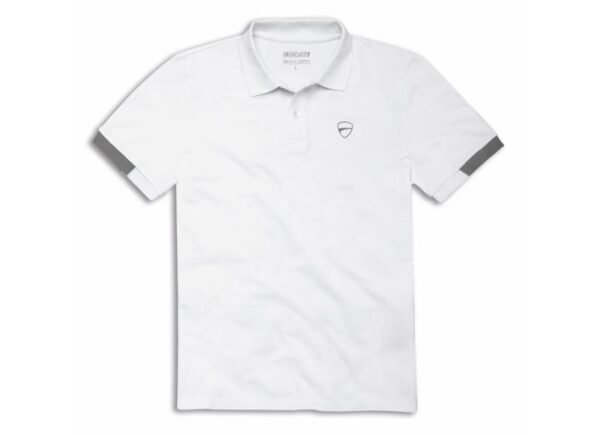 DUCATI SMART 2.0 WHITE POLO-SHIRT
